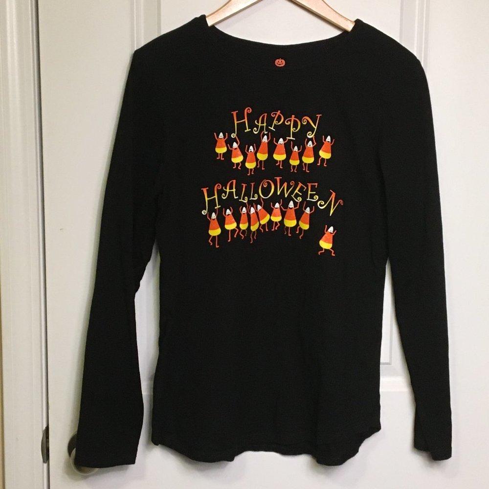 Halloween Long Sleeve Graphic T-shirt Top